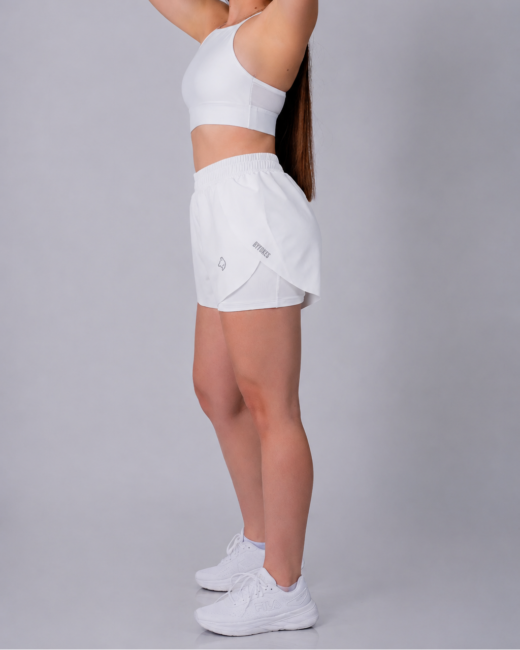 SHORT DUALFIT MUJER BLANCO