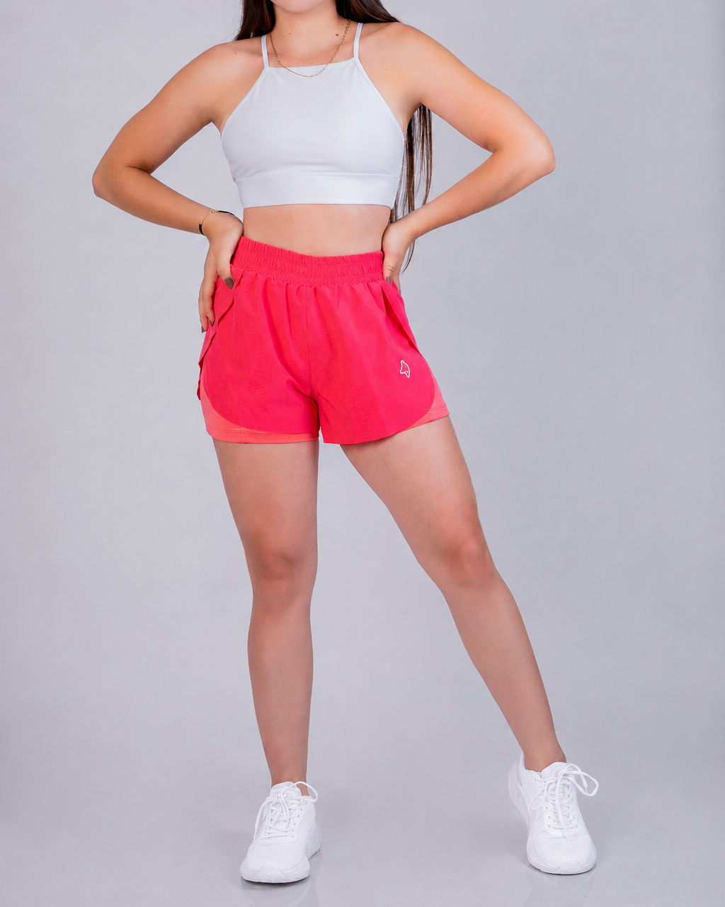 SHORT DUALFIT MUJER CORAL
