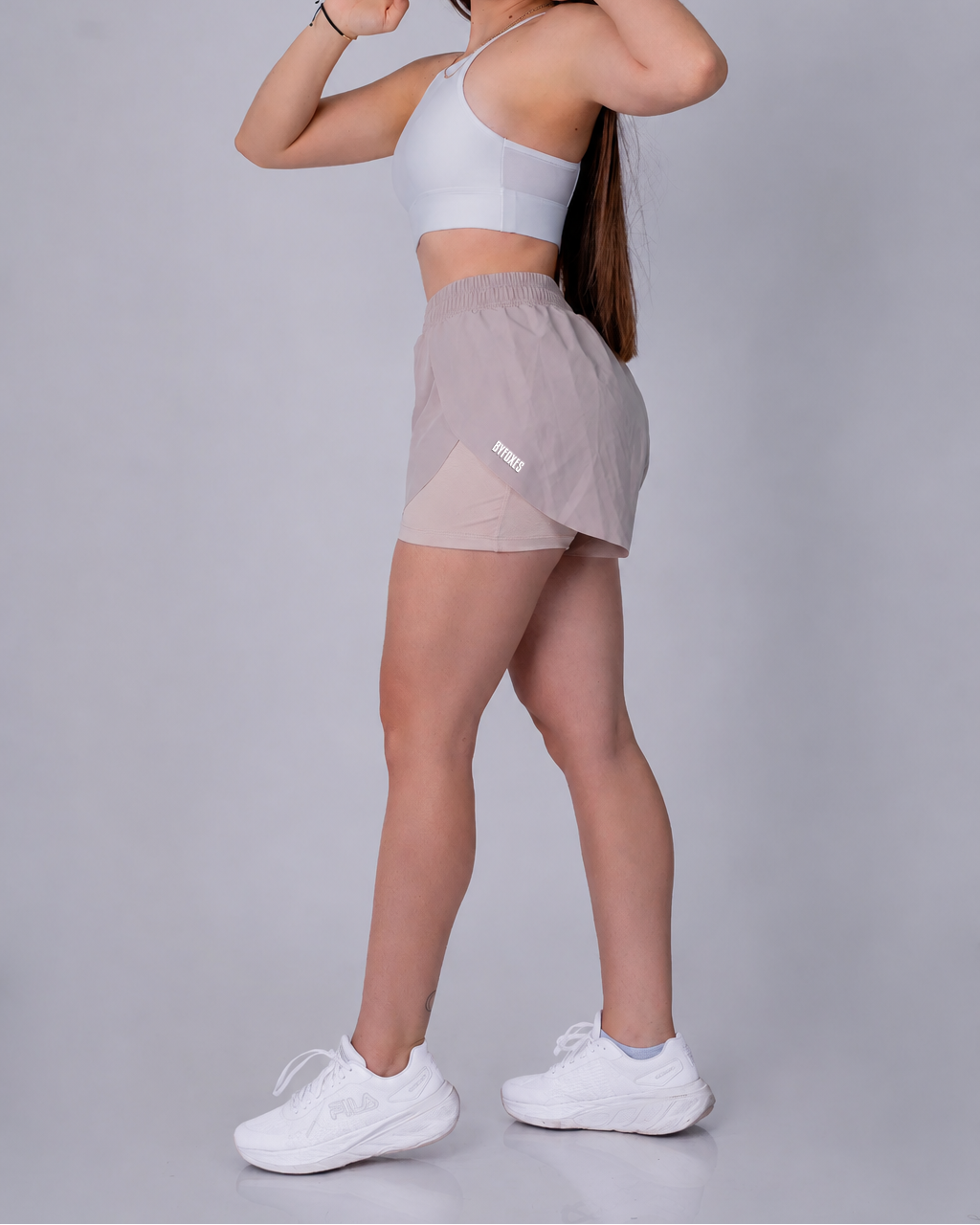 SHORT DUALFIT MUJER ARENA