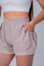 SHORT DUALFIT MUJER ARENA